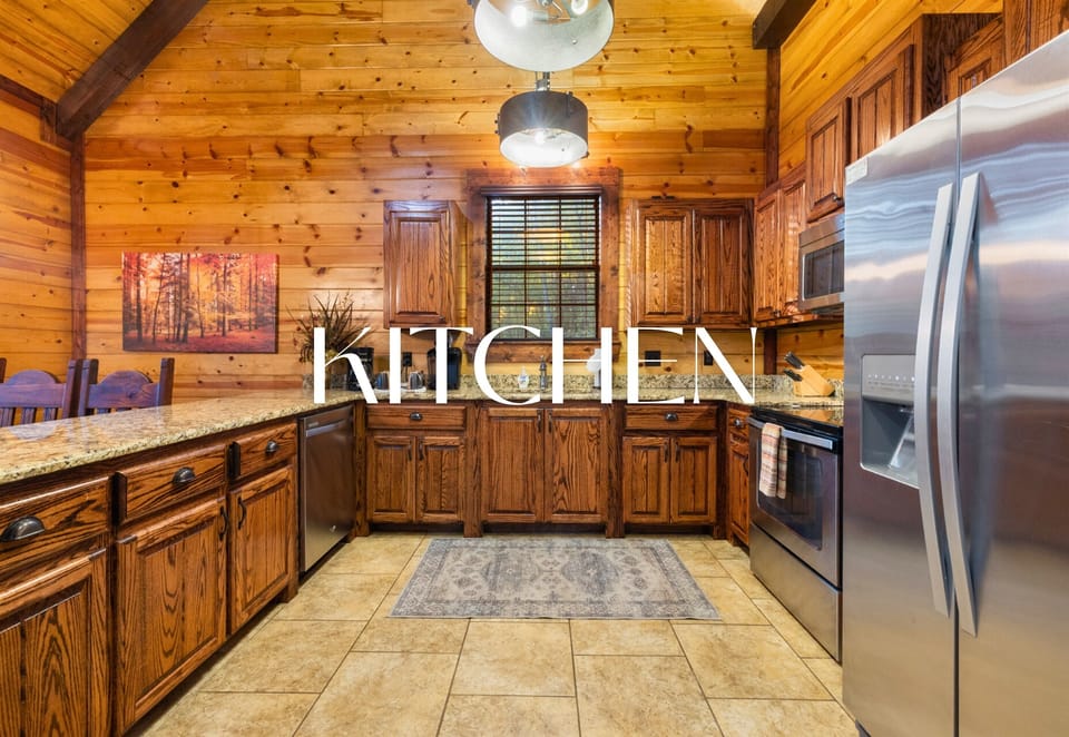 Warm wood finishes, modern touches, and all you need to cook your favorite meals.