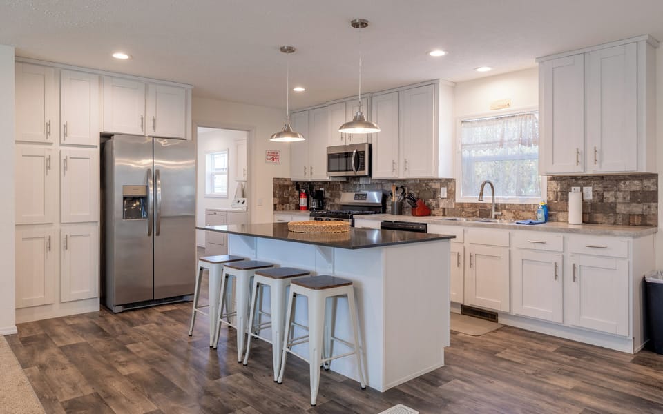 Spacious and well equipped kitchen makes preparing meals a pleasure