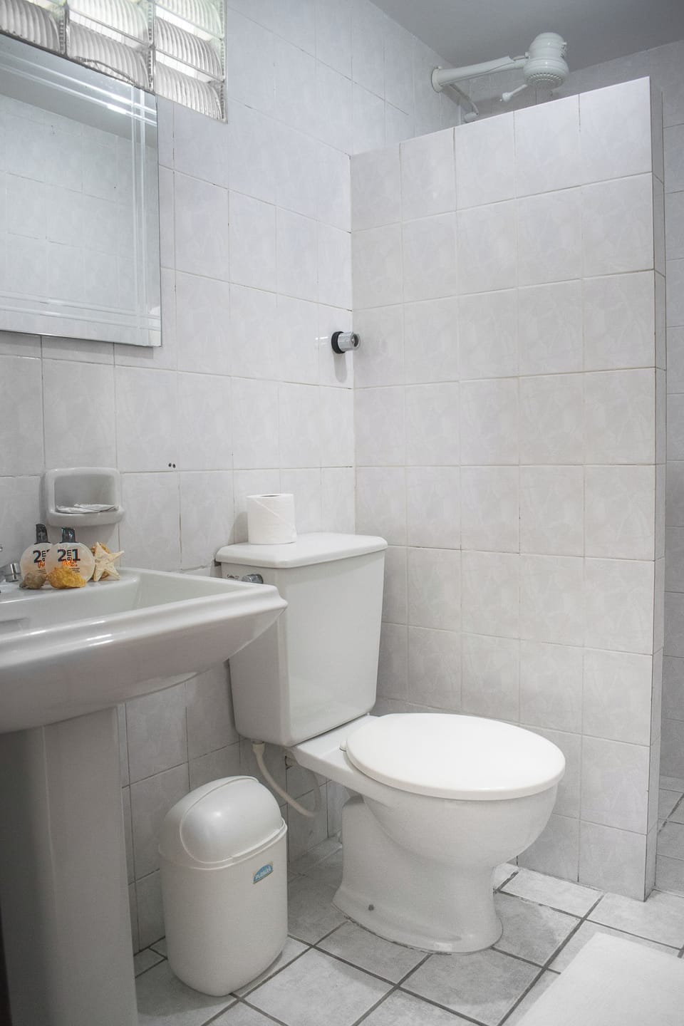 Standard Twin Room, 1 Bedroom, Private Bathroom, Sea View | Bathroom | Shower, towels, soap, toilet paper
