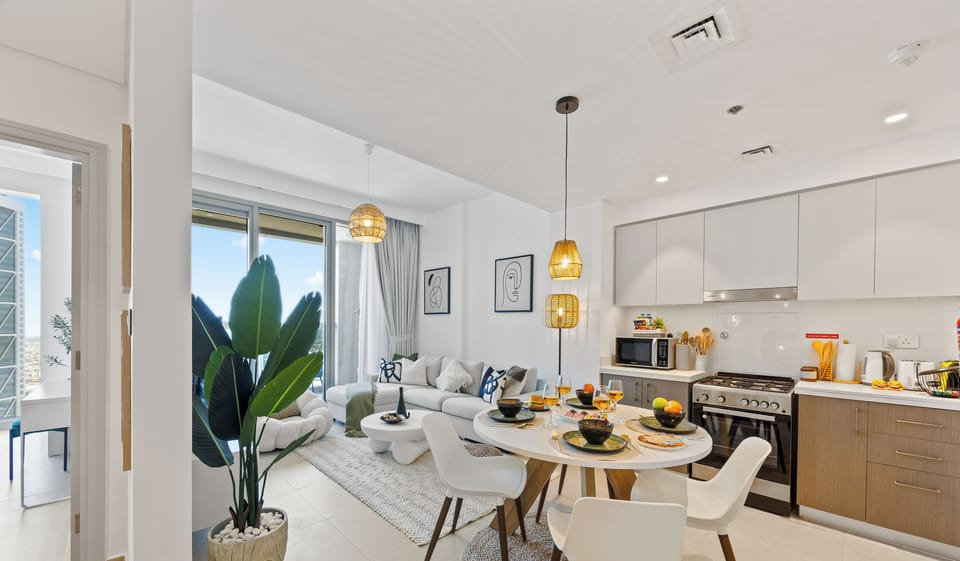 Standard Apartment, City View | Living area | 55-inch Smart TV with digital channels, Netflix, streaming services