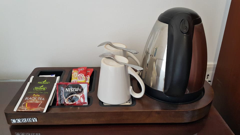 Minibar, WiFi (free), bed sheets
