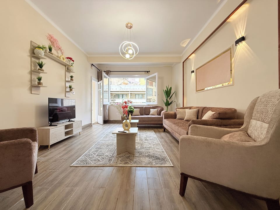 Superior Apartment, 3 Bedrooms, City View | Living area | 43-inch Smart TV with digital channels, Netflix, streaming services