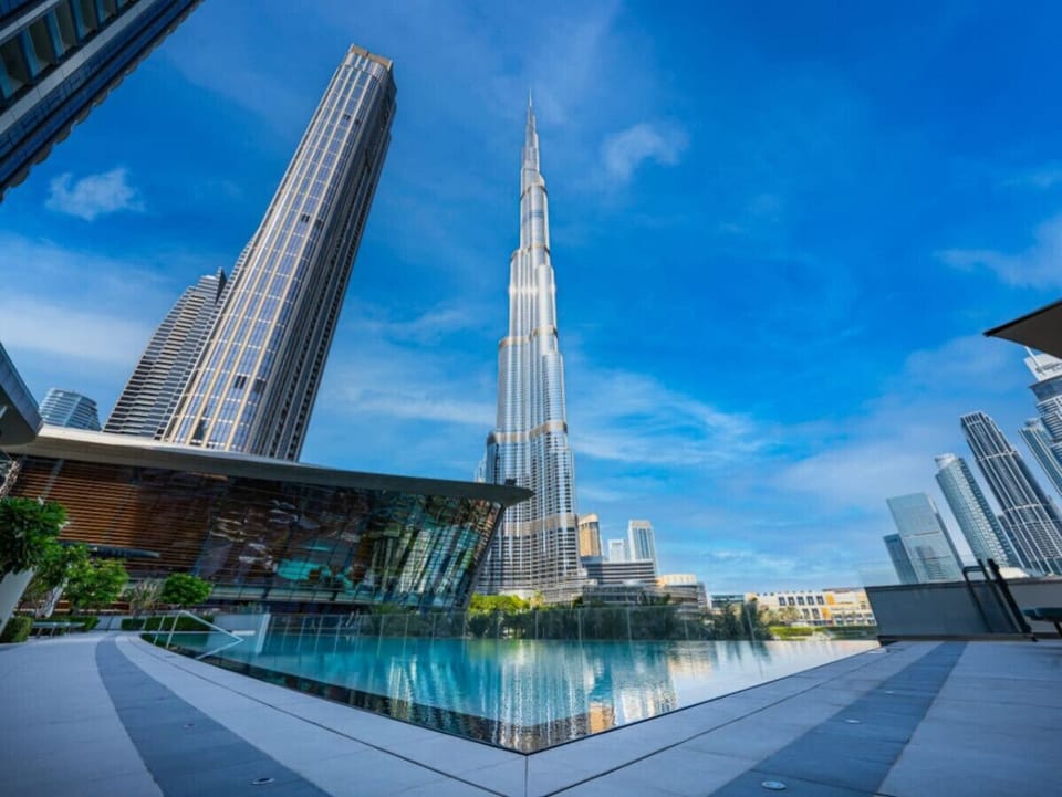 Swimming Pool with Stunning Burj Khalifa Views