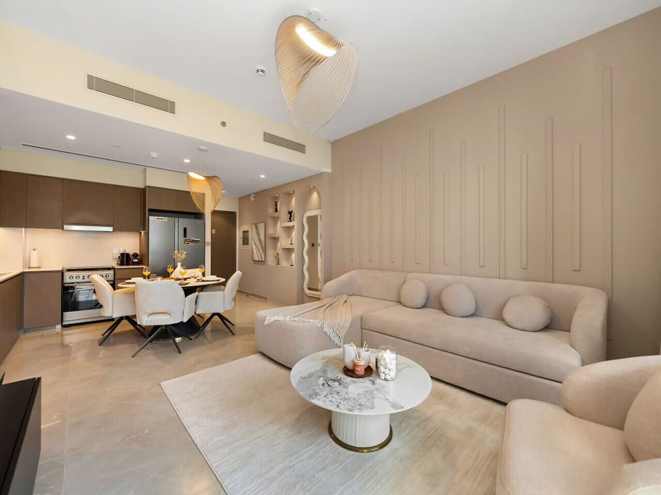 Spacious living area with natural light