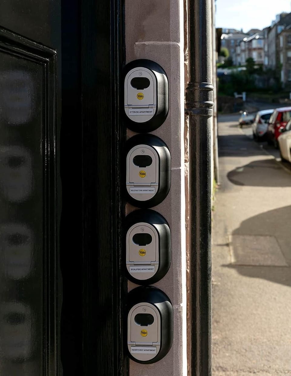Key safe at Front Door Entrance