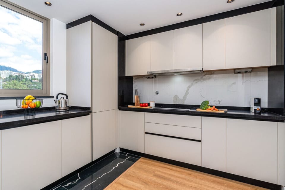 Modern kitchen, fully equipped, Madeira.