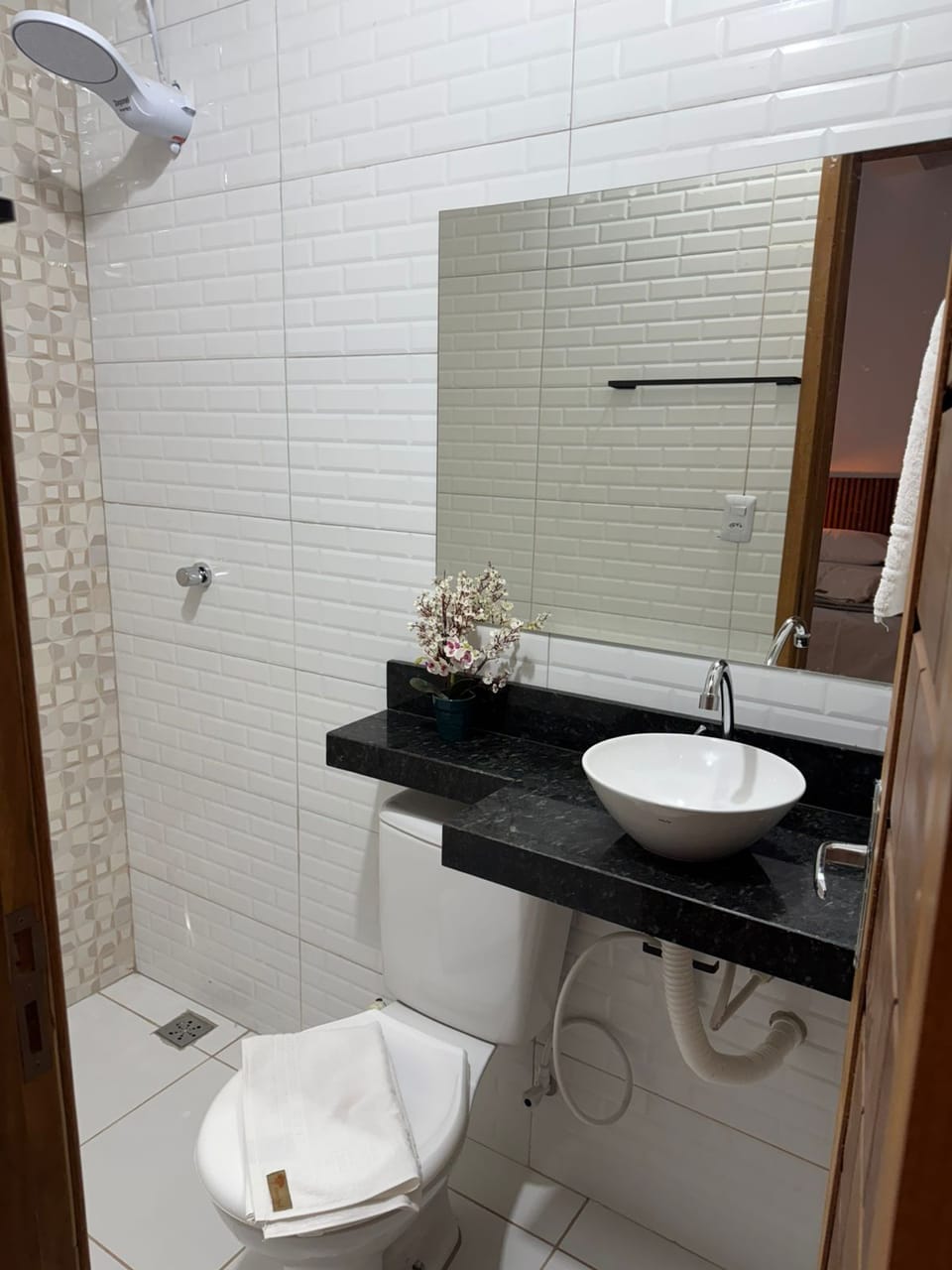 Comfort Twin Room | Bathroom | Shower, towels, soap, toilet paper