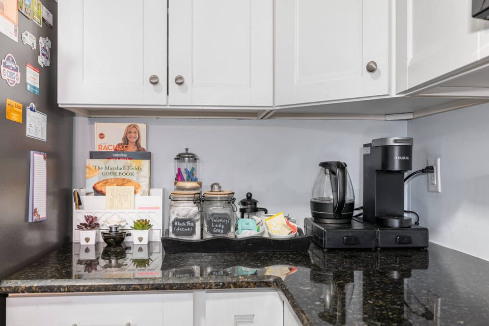 Full Coffee & Tee Bar For Your Pleasure w Cookbooks!