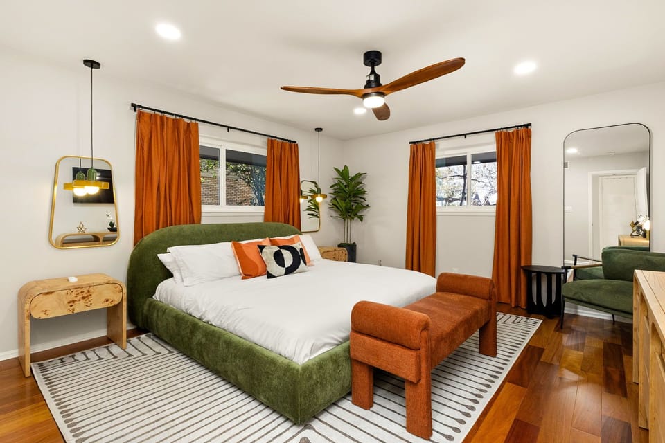 (1st Floor) Retreat to your private sanctuary — our spacious primary suite with ensuite bath offers comfort, style, and the perfect place to unwind.