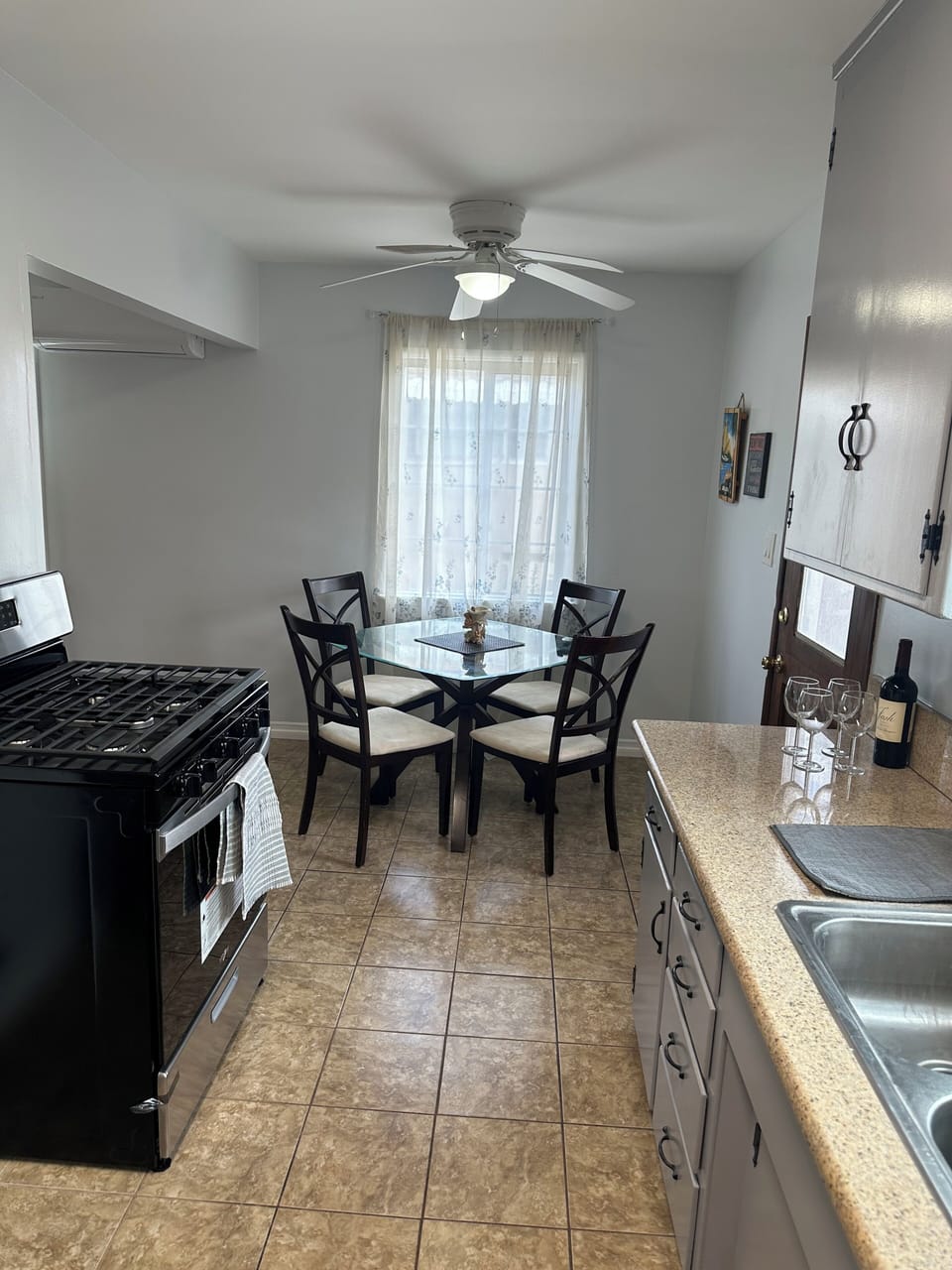 Dining table with four chairs