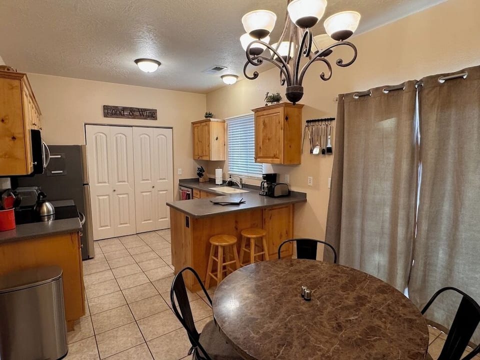 Kitchen and dining.