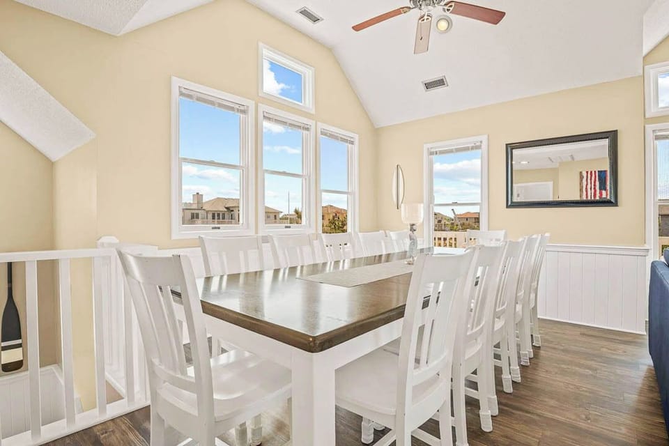 Top-Level Dining Room with Table (seats 12)