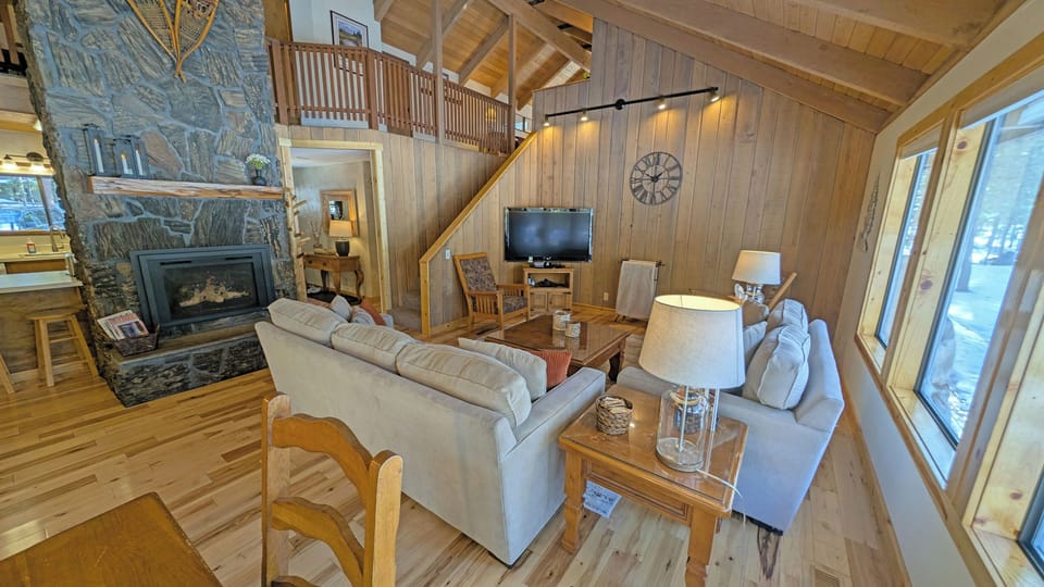 Living Area with gas fireplace