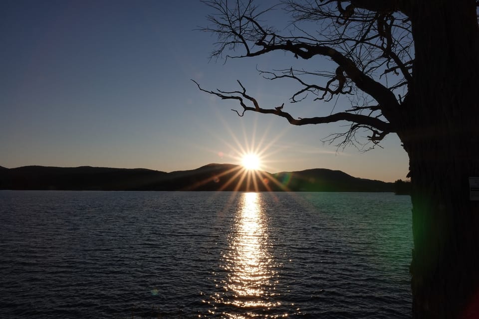 Beautiful sunset over GSL