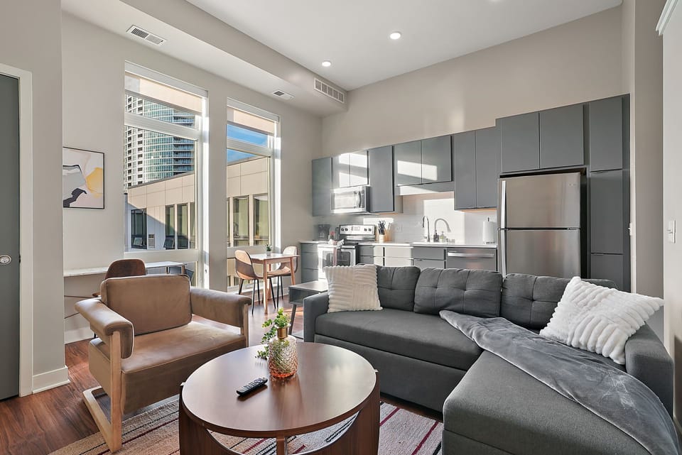 Apartment | Living area | 42-inch Smart TV with digital channels, streaming services