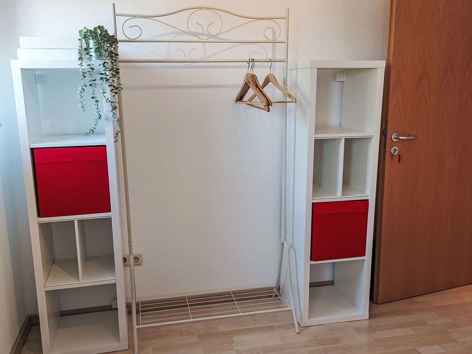 Shelving, Furniture, Interior Design, Shelf, Flooring, Floor, Room, Cupboard, Closet, Cabinetry