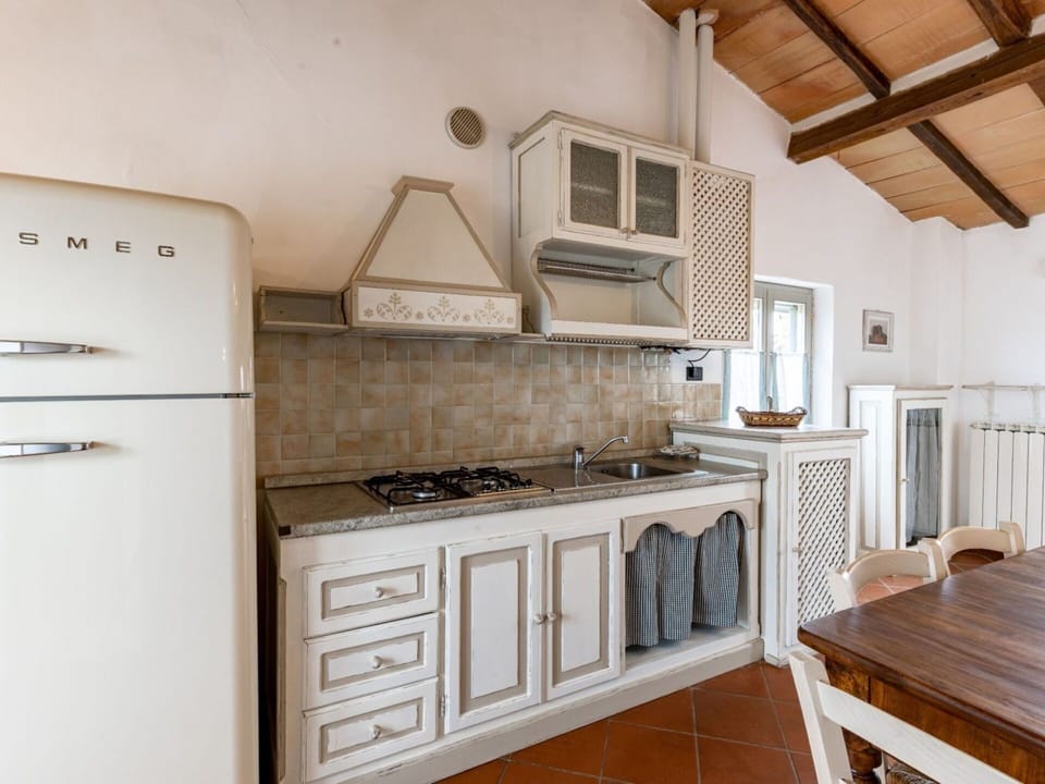 Kitchen, Interior Design, Furniture, Flooring, Major Appliance, Kitchen Appliance, Wall, Countertop, Wood, Cabinetry
