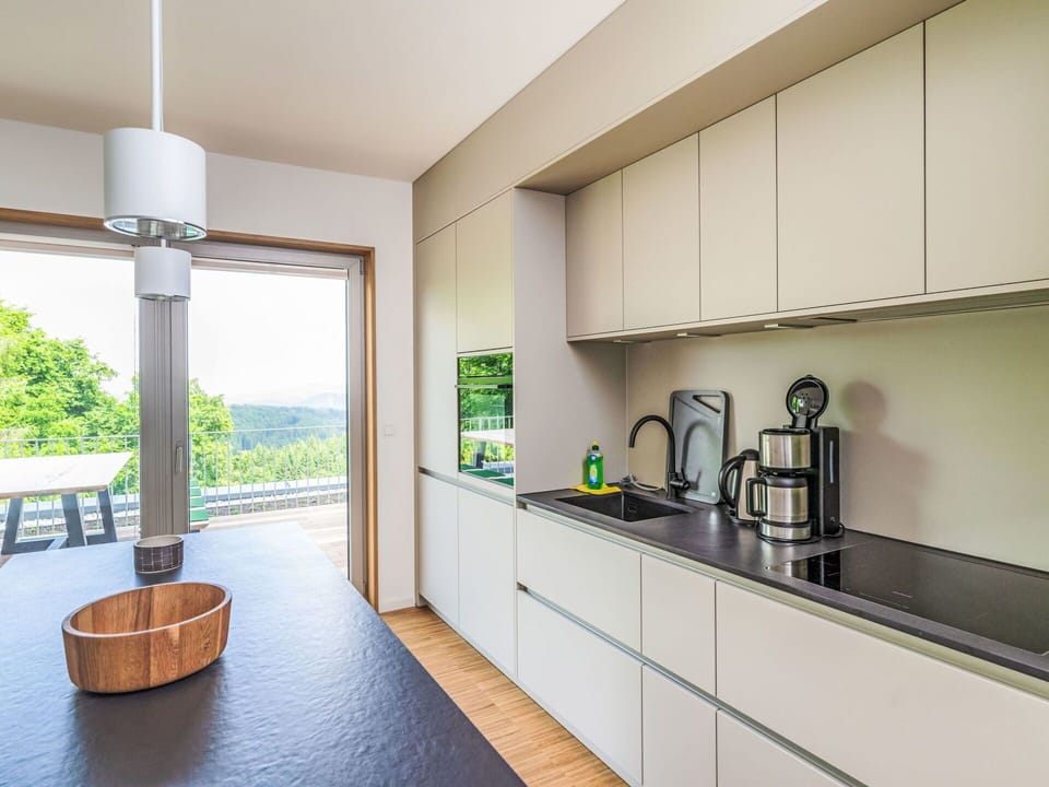 Kitchen, Interior Design, Countertop, Kitchen Appliance, Flooring, Cabinetry, Ceiling, Furniture, Home, Major Appliance