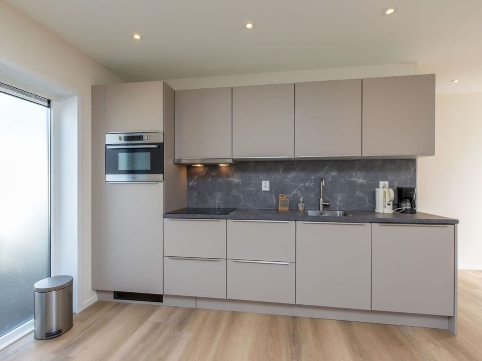 Kitchen, Cabinetry, Countertop, Flooring, Interior Design, Kitchen Appliance, Wood, Floor, Major Appliance, Furniture