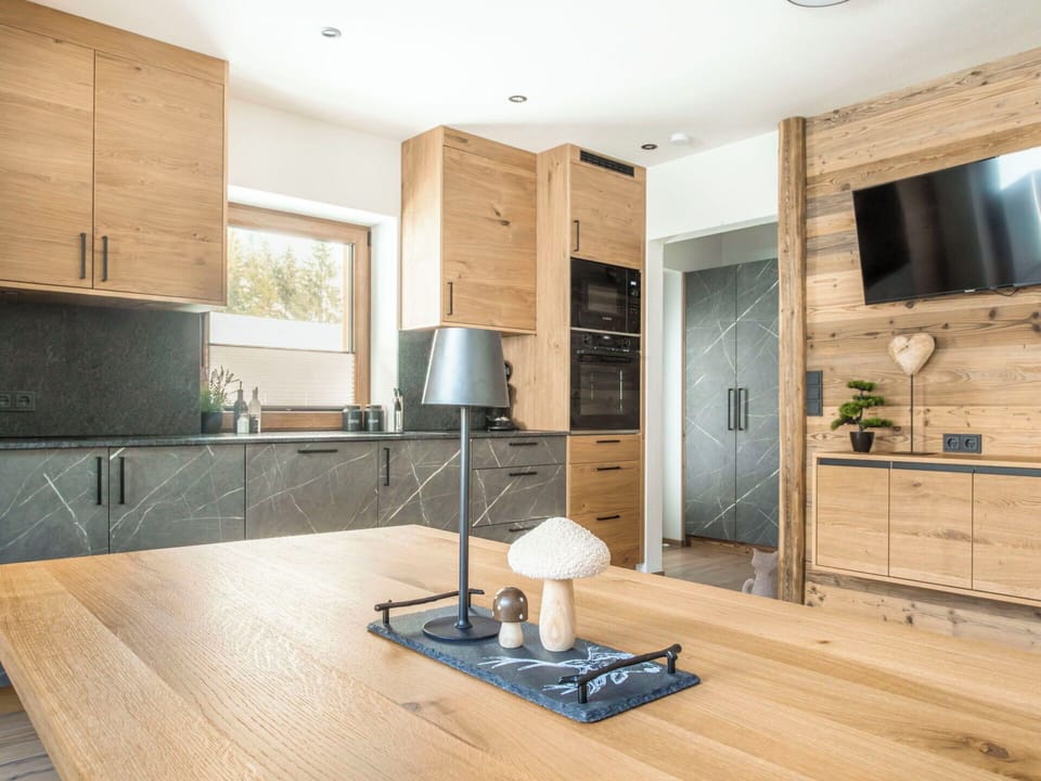 Furniture, Interior Design, Flooring, Cabinetry, Wood, Countertop, Kitchen, Floor, Ceiling, Home