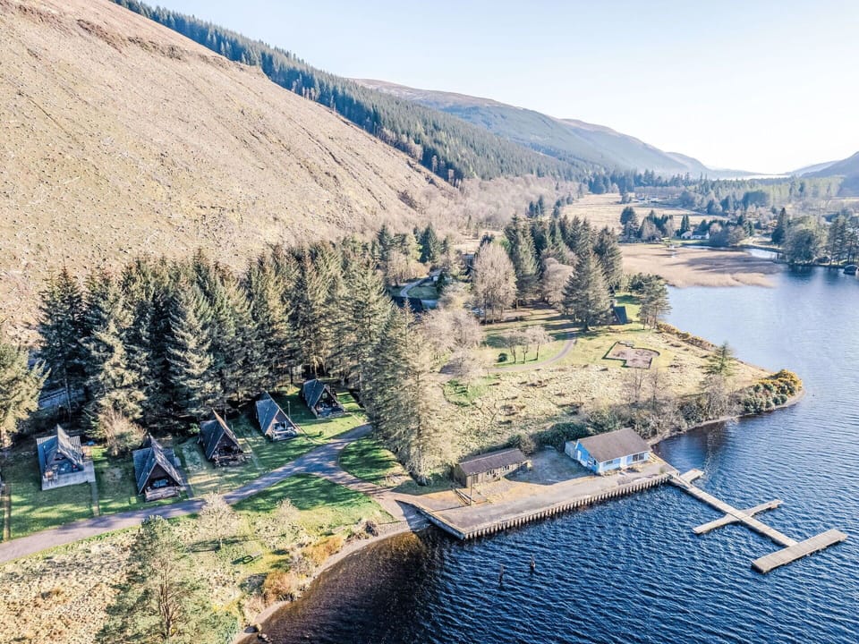 Landscape, Watercourse, Bank, Lake, Rural Area, Channel, Loch, Reservoir, Cottage, Larch