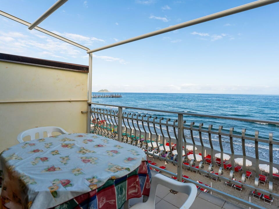 Sea, Balcony, Ocean, Fence, Shade, Beach, Handrail