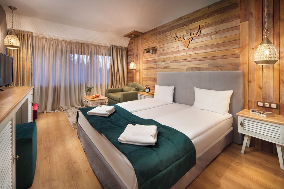 Deluxe Double Room | Desk, blackout drapes, iron/ironing board, free WiFi