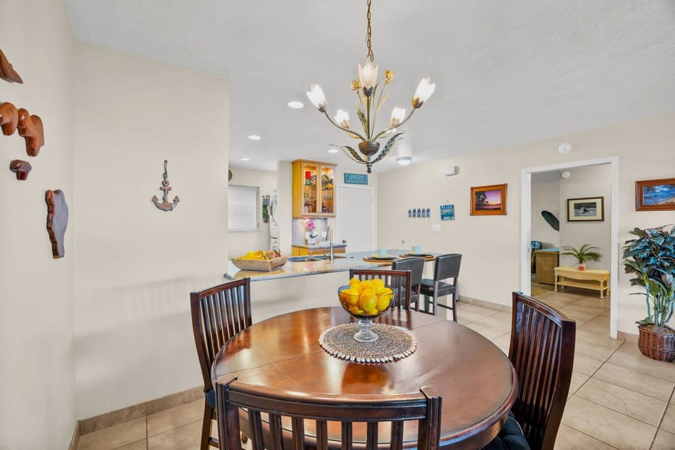 Enjoy a seamless flow between the dining area and kitchen, ideal for hosting and family meals