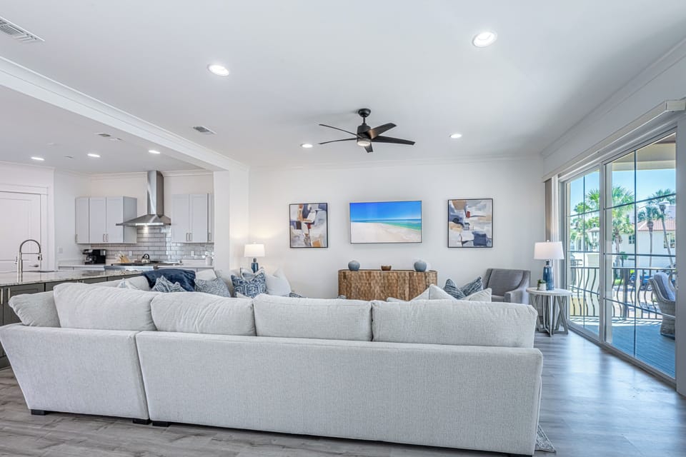 Living Area & Kitchen