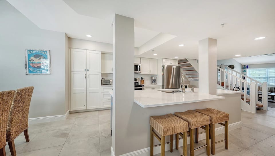 Updated Kitchen with Island seating