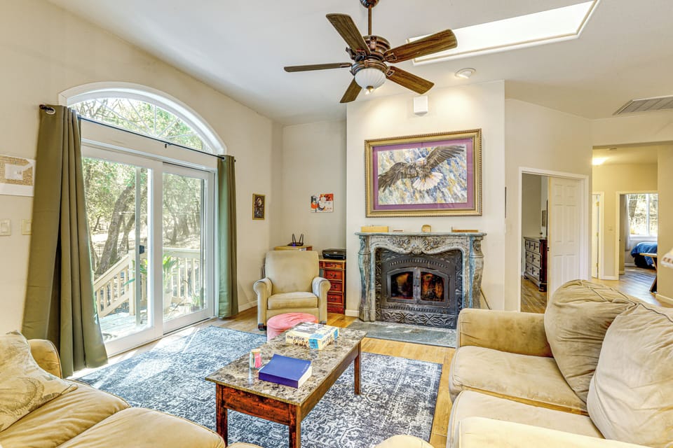 Fiddletown Vacation Rental | 3BR | 2BA | Steps Required | 1,500 Sq Ft