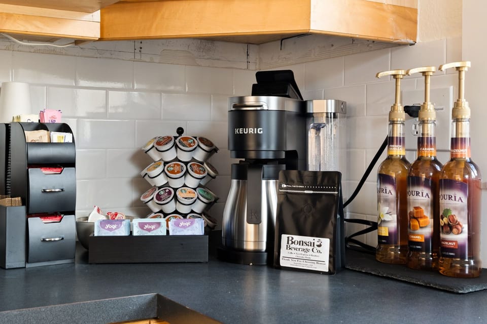 Whip up a feast in our fully equipped kitchen with all the appliances you need!