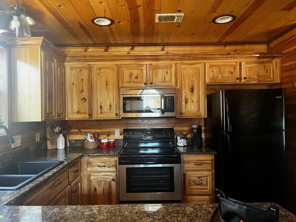 Fully stocked kitchen