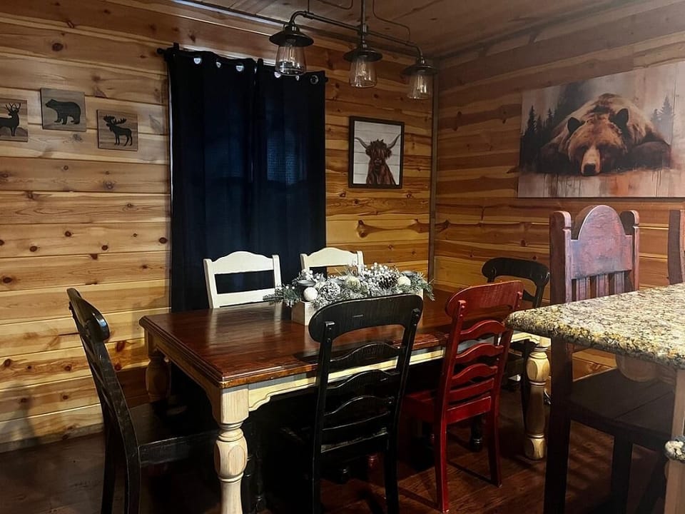 Dining room attached to kitchen space.