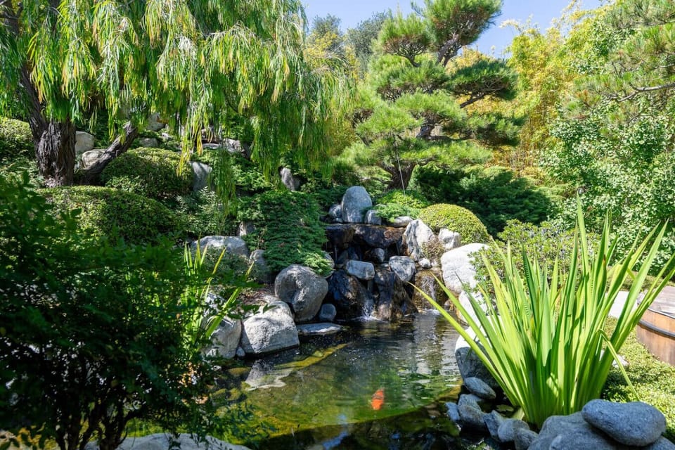 Beautiful and private Japanese garden.