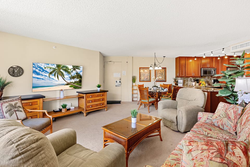 Stay cool with central air conditioning throughout the condo.