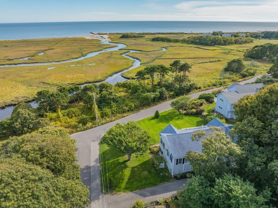 Aerial view of property
