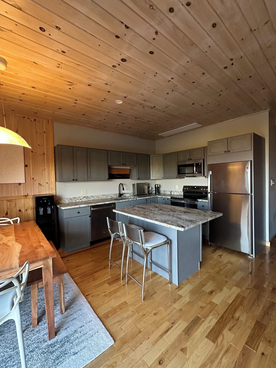Fully equipped modern kitchen for home-cooked meals after skiing or hiking