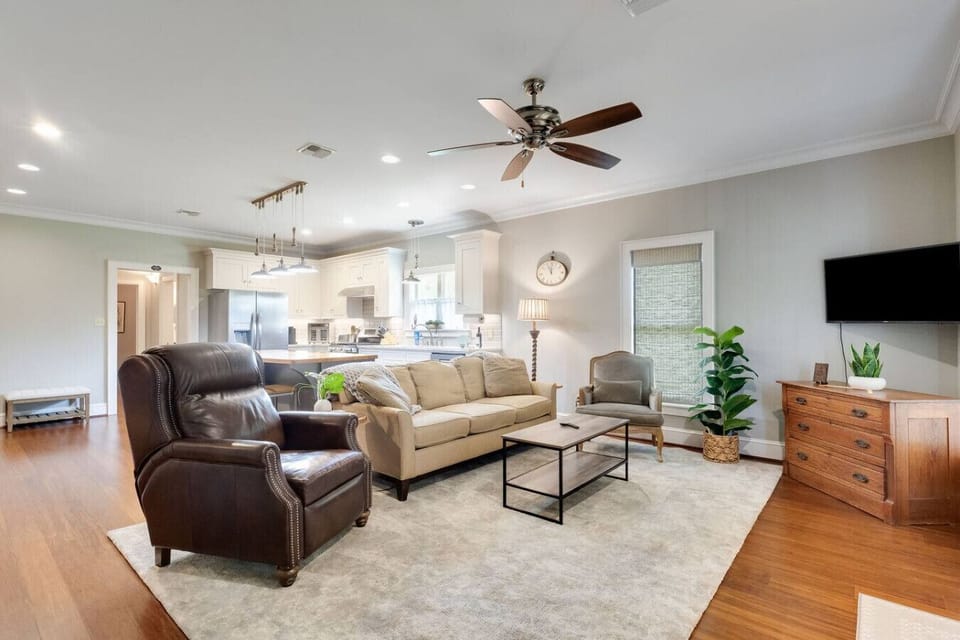 Full open space - living,dining, and kitchen area