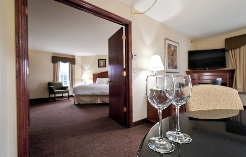 Sip a nightcap at the table and settle in comfortably.