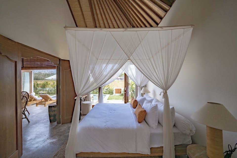 Deluxe Villa, Patio, Pool View | Egyptian cotton sheets, premium bedding, memory foam beds, desk