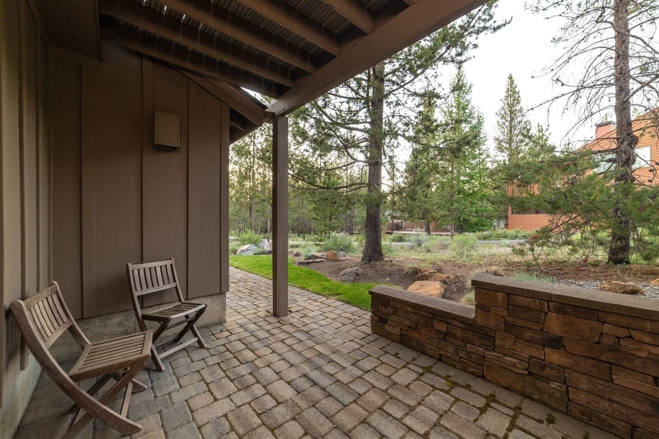 There`s lots of patio and deck space