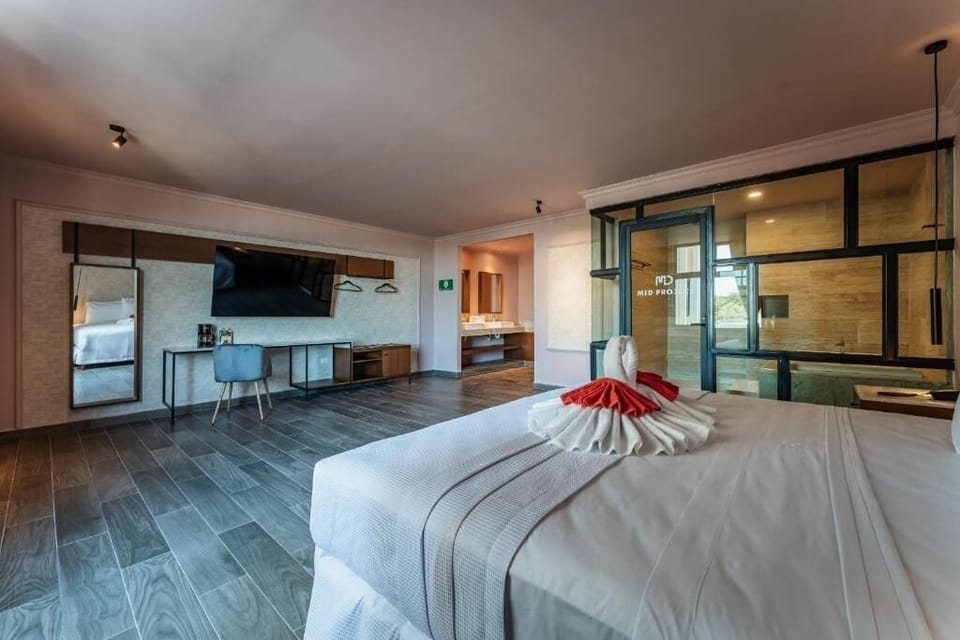 Bedroom. Interior and views may vary by availability.