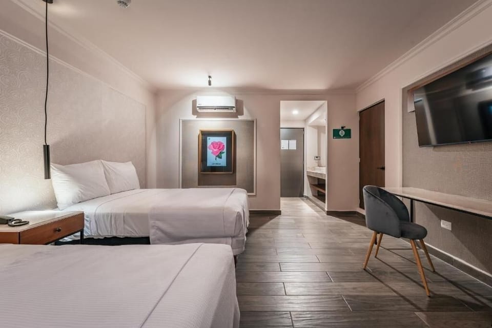 Bedroom. Interior and views may vary by availability.