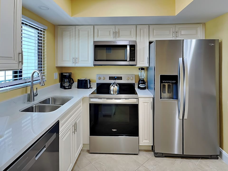 Newly Renovated Kitchen with Stainless Steel Appliances
