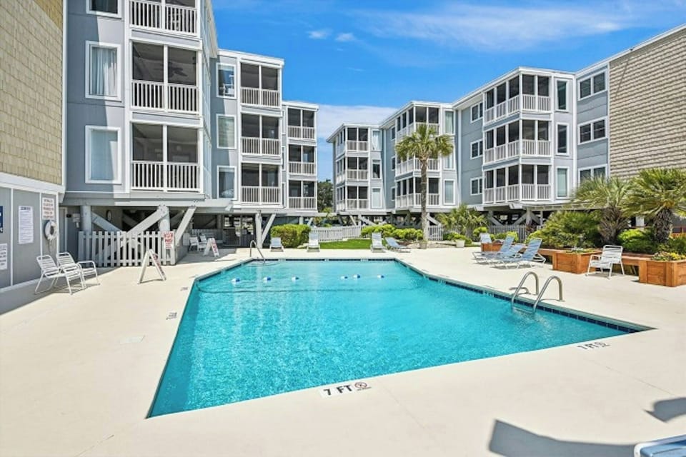 Take a cool dip in the sparkling pool.