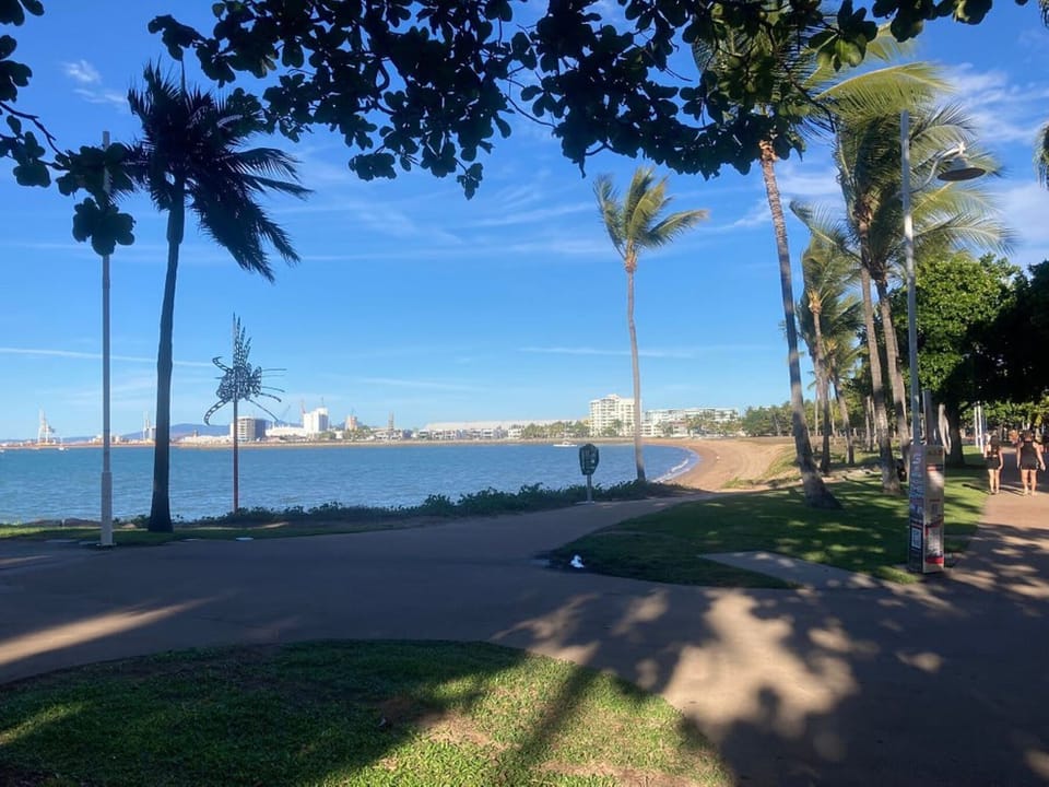 Walk, cycle, or relax along The Strand foreshore
