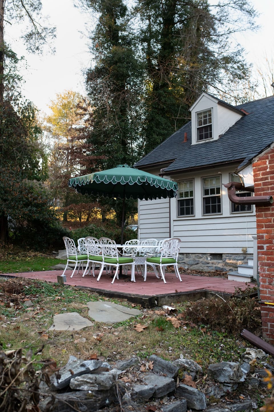 Back patio (seating for 8) overlooking the river