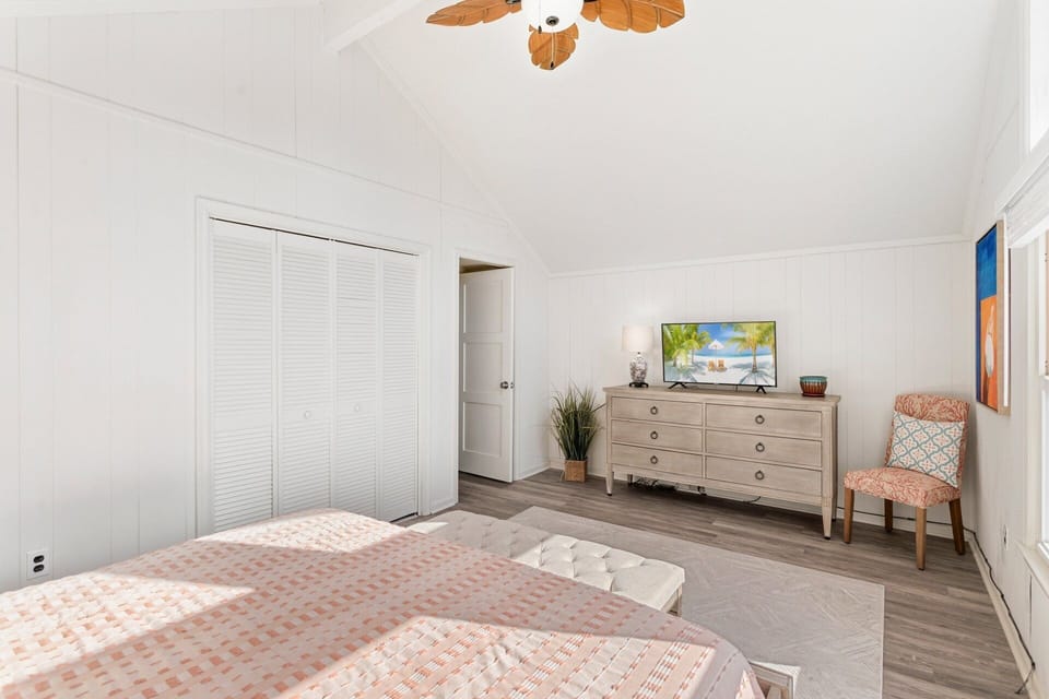 Unwind in the serene King Master Bedroom, complete with plush bedding and calming views throughout your stay.