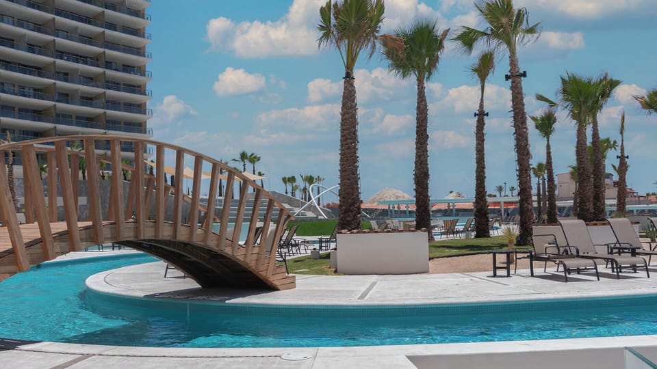 bridge over the lazy river